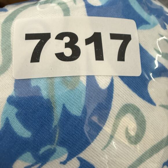 Svaha Twirl Dress Women Small Dragon Fantasy Blue White Pockets Organic Midi - Picture 10 of 10